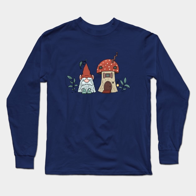 Gnome and Long Sleeve T-Shirt by Irina Skaska